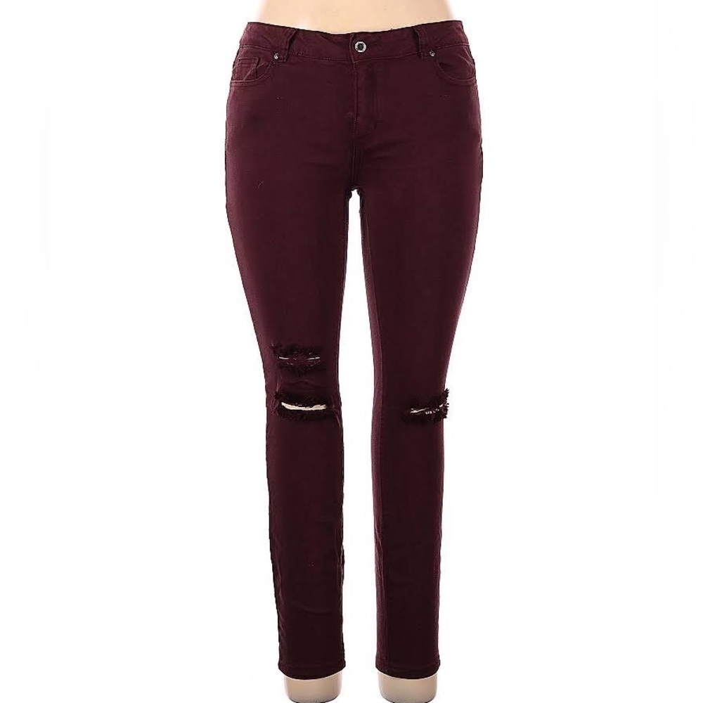 Maroon Jeans